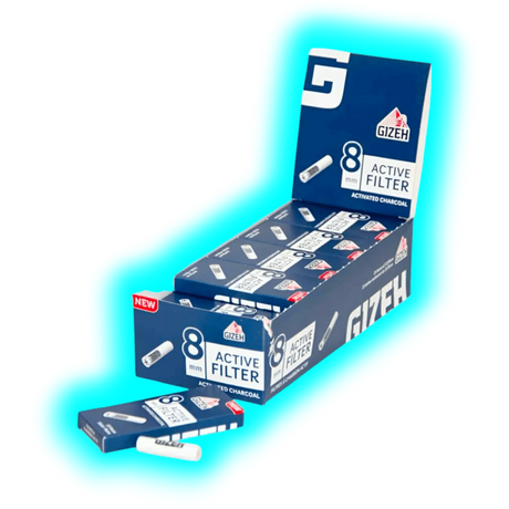 GIZEH Active Filter 8mm Box 25 x 10 Stk