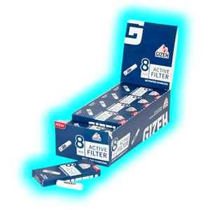 GIZEH Filtro Attivo 8mm Scatola 25 x 10 pz