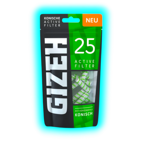 GIZEH ActiveFilter Conical 6mm 25pcs