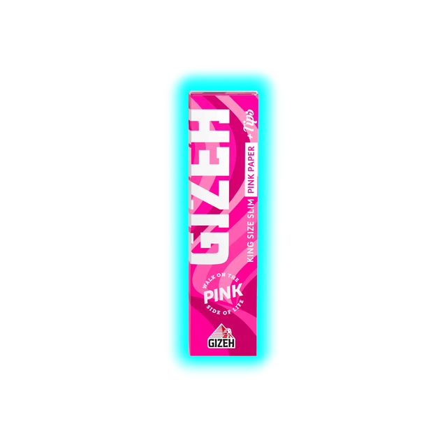 GIZEH ALL Pink King Size Slim + Tips
