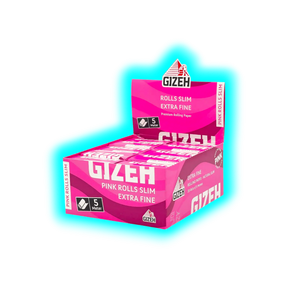 GIZEH All Pink Rolls Slim Display 20pcs