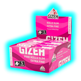 GIZEH All Pink Rolls Slim Display 20pcs