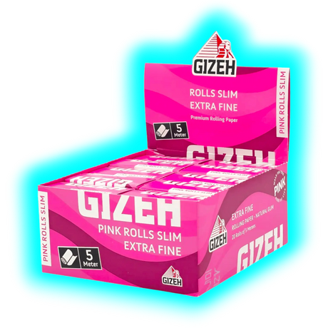GIZEH All Pink Rolls Slim Display 20pcs