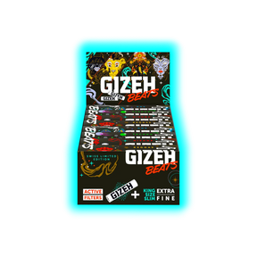 GIZEH Beats Swiss EDT Kingsize Slim Papers + Active Tips Display 16pcs