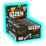 GIZEH Beats Swiss EDT Kingsize Slim Papers + Active Tips Display 16pcs