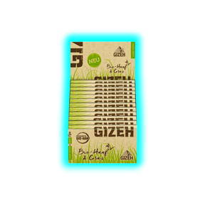 GIZEH Bio Hanf und Gras Kingsize Slim Papers + Tips Display 24pcs