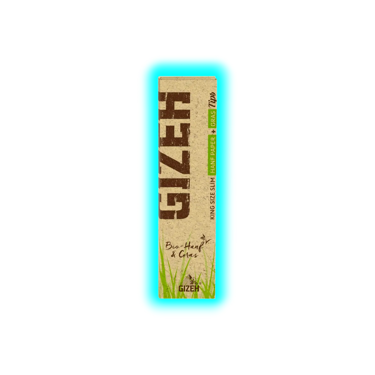 GIZEH Bio Hanf und Gras Kingsize Slim Papers + Tips