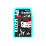 GIZEH Black Active Filter 6mm Box (210 Stk.) + Free Rolls 5m
