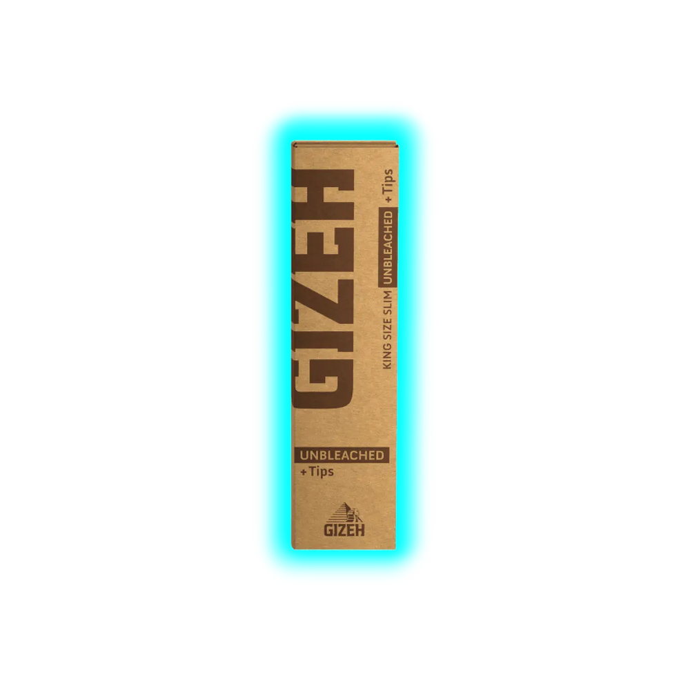 GIZEH Papers Unbleached King Size Slim + Tips