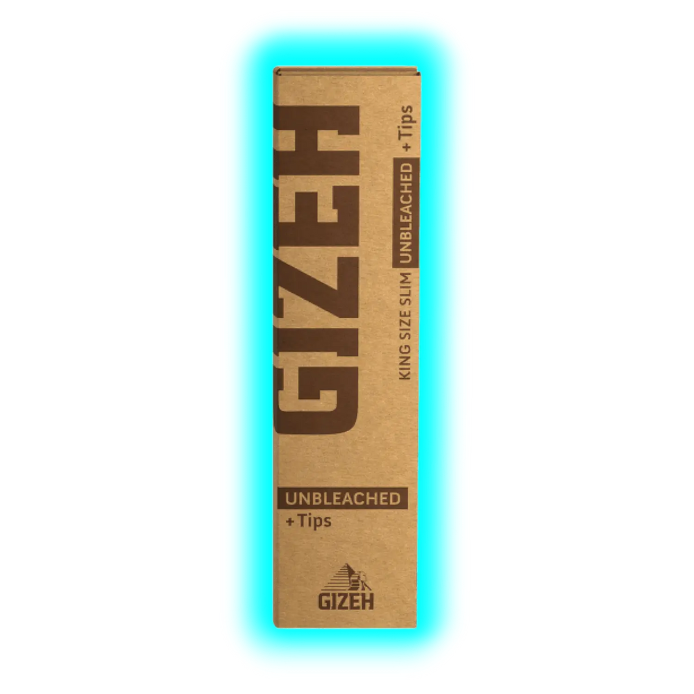 GIZEH Papers Unbleached King Size Slim + Tips