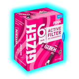 GIZEH Pink Active Filter 6mm 34pcs