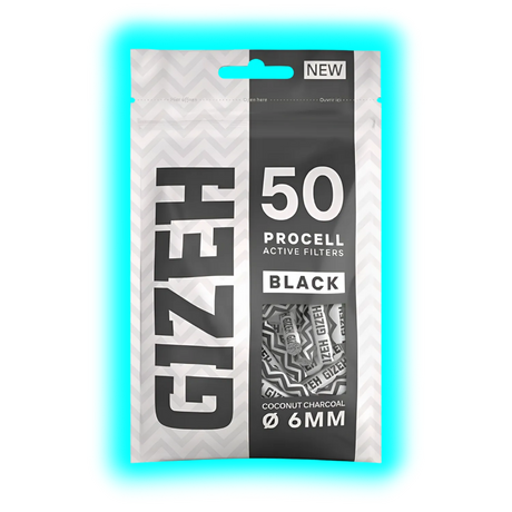 GIZEH ProCell Black 6mm 50pcs