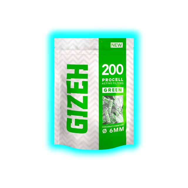 GIZEH ProCell Green 6mm 200pcs
