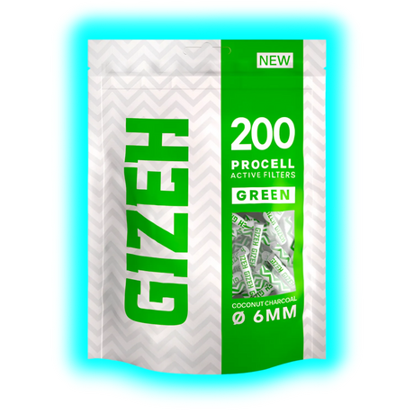 GIZEH ProCell Green 6mm 200pcs