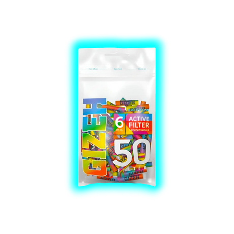 GIZEH Rainbow Active Filter 6mm 50pcs