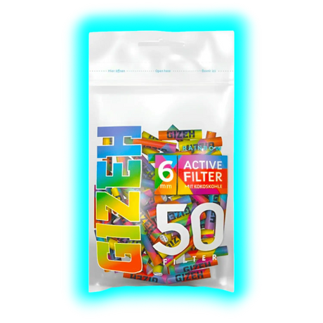 GIZEH Rainbow Active Filter 6mm 50pcs