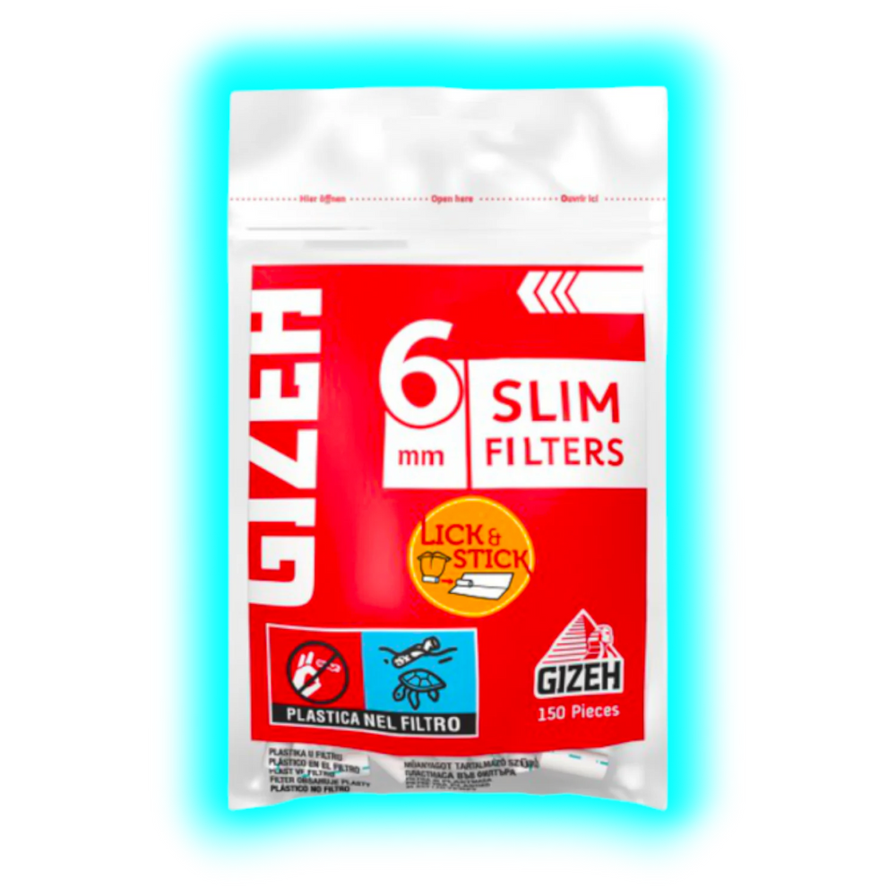 GIZEH Slim Filter 6mm 150pcs
