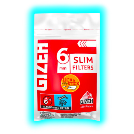 GIZEH Slim Filter 6mm 150pcs