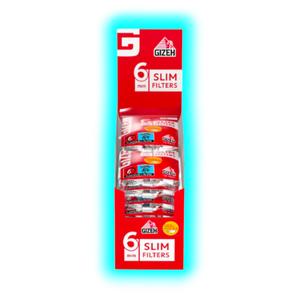GIZEH Slim Filter 6mm Display 20 x 150pcs