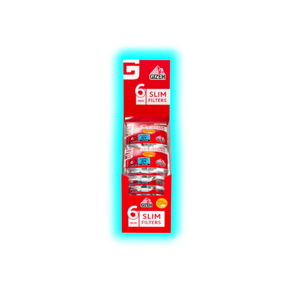 GIZEH Slim Filter 6mm Display 20 x 150pcs