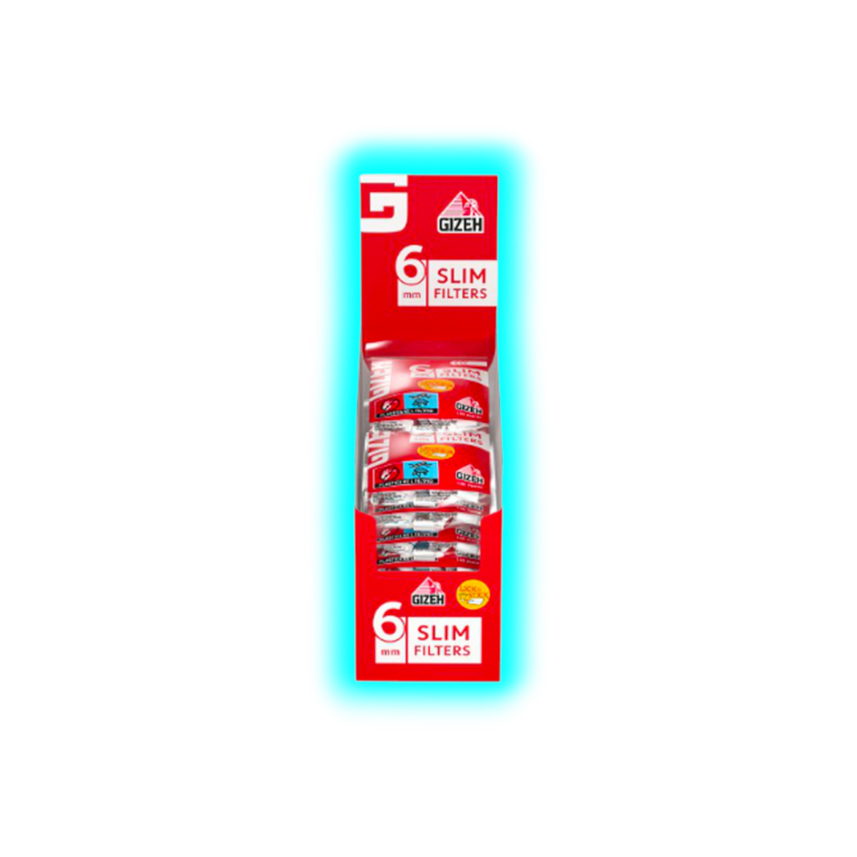 GIZEH Slim Filter 6mm Display 20 x 150pcs