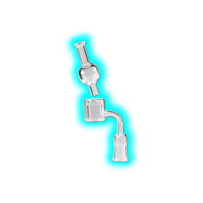 Glasbanger Set klarer Schliff mit Carb Cap 14.5mm