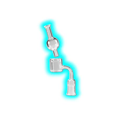 Glasbanger Set klarer Schliff mit Carb Cap 14.5mm
