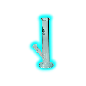 Glasbong 'Black Leaf' mit 'Green Leaf'