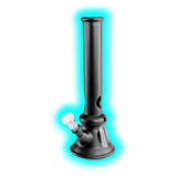 Glasbong Schwarz 30cm