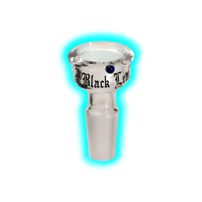 Glaskopf Flach Black Leaf 14.5 Gross