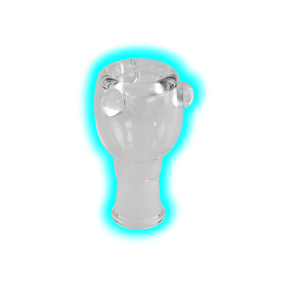 Glaskopf mit Femaleschliff 18.8