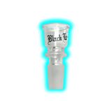 Glaskopf zylindrisch Black Leaf 14.5 Klein