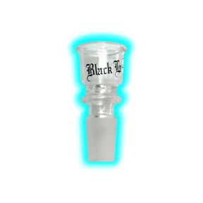 Glaskopf zylindrisch Black Leaf 14.5 Klein