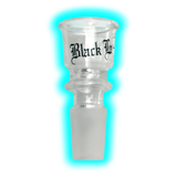 Glaskopf zylindrisch Black Leaf 14.5 Klein