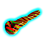 Glaspfeife P-008 Rot