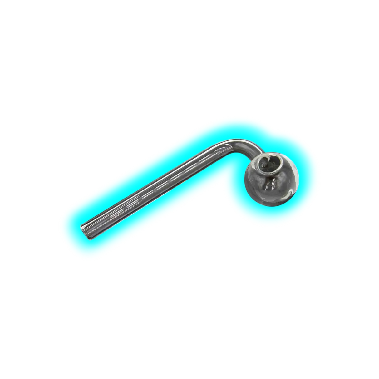 Glass Oil pipe curved 120mm
