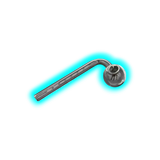 Glass Oil pipe curved 120mm