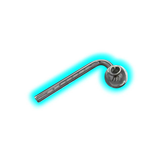 Glass Oil pipe curved 120mm