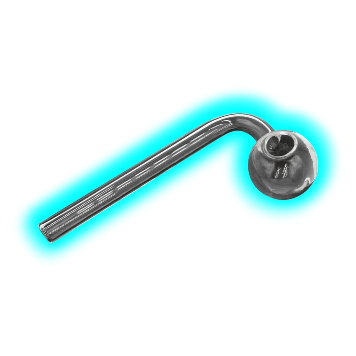 Glass Oil pipe curved 120mm