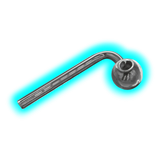 Glass Oil pipe curved 120mm
