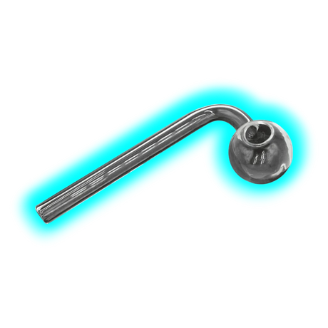 Glass Oil pipe curved 120mm