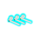 Glass Oil pipe curved 140mm