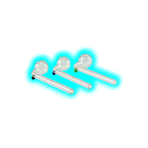 Glass Oil pipe curved 140mm