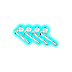 Glass Oil pipe curved 160mm