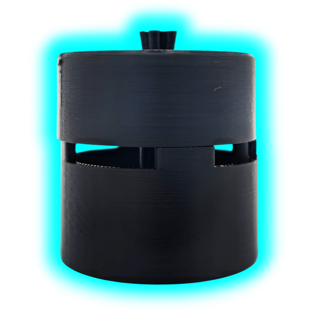 Glass Tip Bathcontainer Black