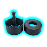 Glass Tip Bathcontainer Black