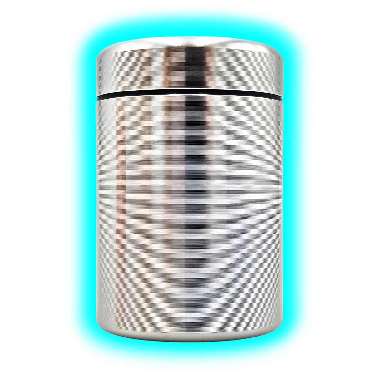 Glass Tip Bathcontainer Silver