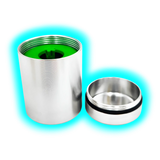 Glass Tip Bathcontainer Silver