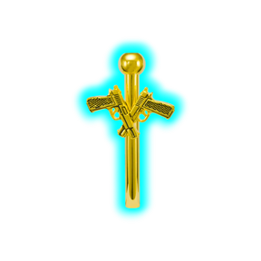 Gold Metal Sniffer Guns 6cm