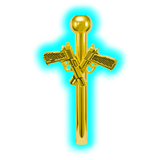 Gold Metal Sniffer Guns 6cm